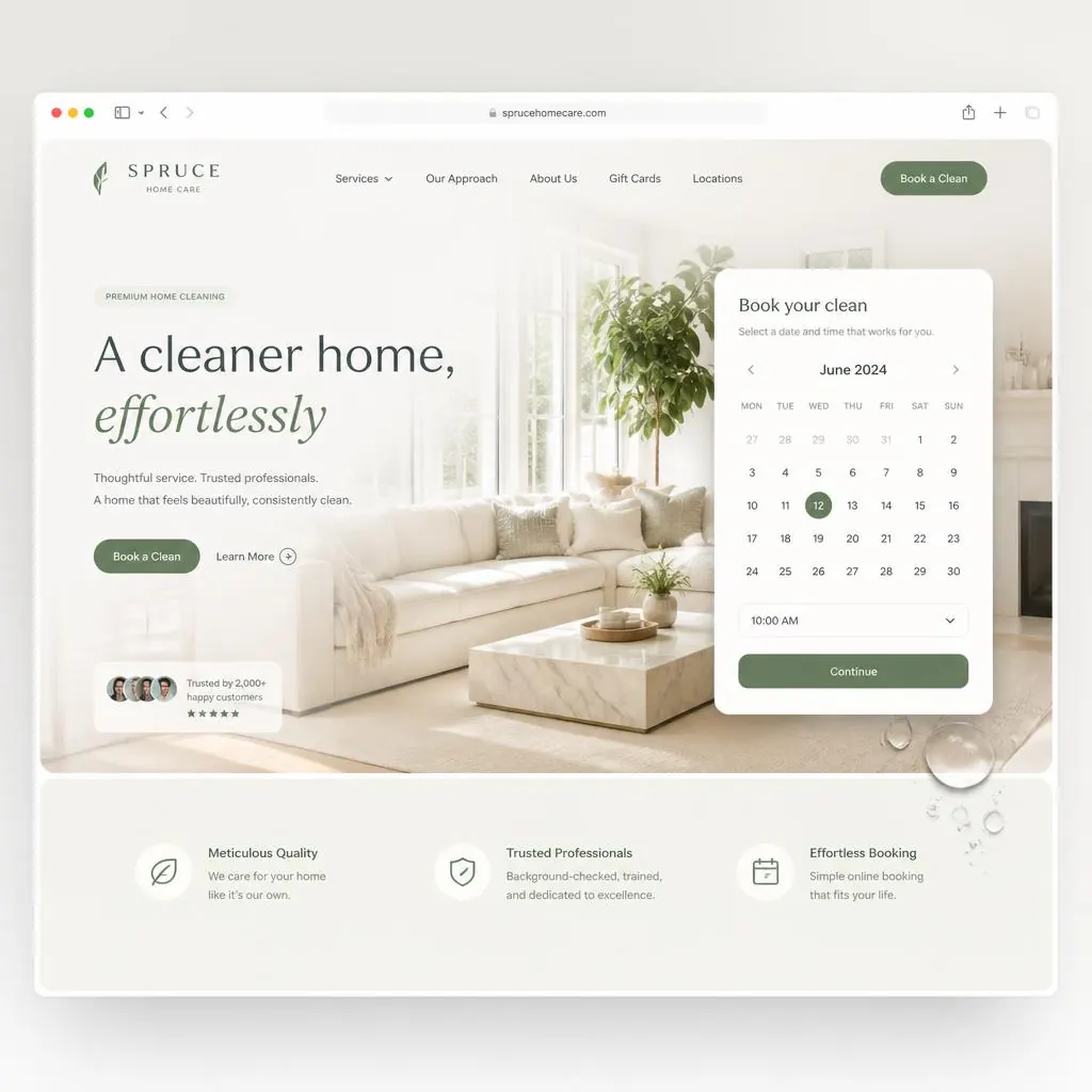 Residential + commercial cleaning