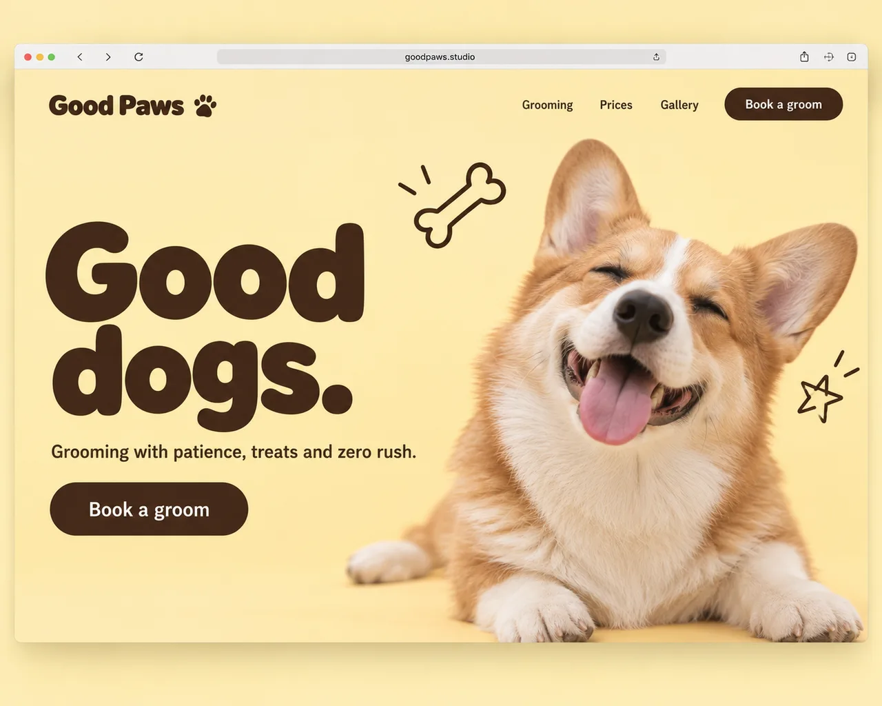 "Good dogs." hero